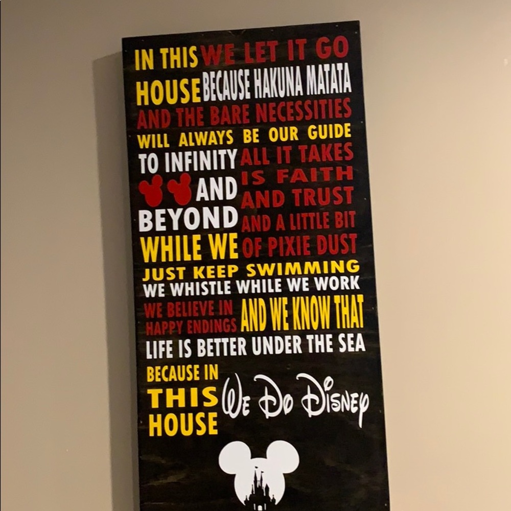 Disney wall art